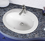built-in wash basin